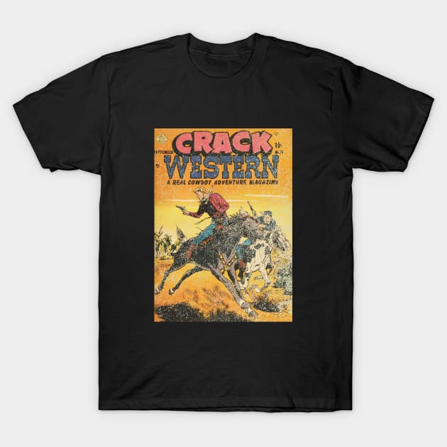 Crack Western 74 T-Shirt by GloopTrekker